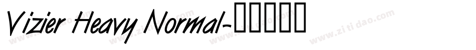 Vizier Heavy Normal字体转换